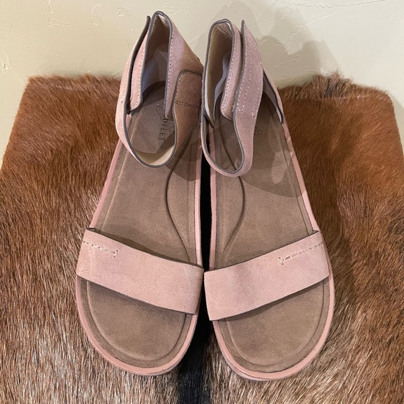 Naked Feet $128 NWOT Renzi Platform Sandal - Women's Size 9.5M Blush - Picture 2 of 7